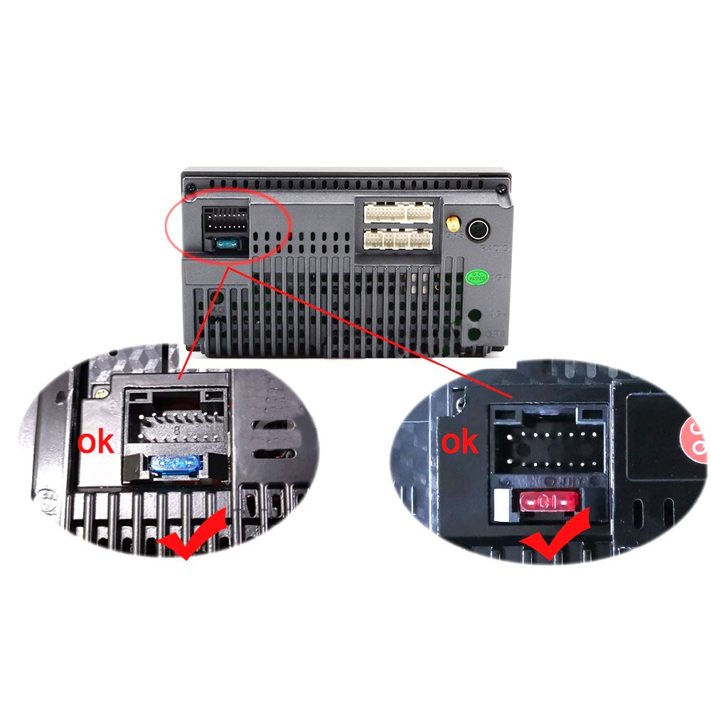 Universal 2 Din Car Android Radio Cable for KIA Nissan Toyota SUZUKI Mitsubishi Pajero V97 HONDA Ford Peugeot Power Connector