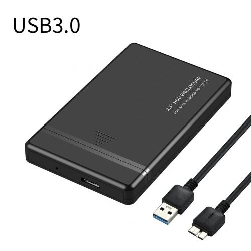 Caja de disco duro SATA USB 2,5/3,0/2,0, herramienta portátil libre, SSD, HDD, carcasa de disco duro externo para PC, novedad, 3,1 pulgadas: Black USB3 0