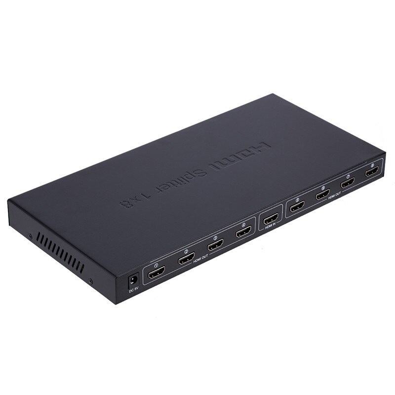 8 Ports HDMI-compatible Splitter To 8 HDTV Monitor 1 Input 8 Output HD Distributor 1 In 8 Out 1080p