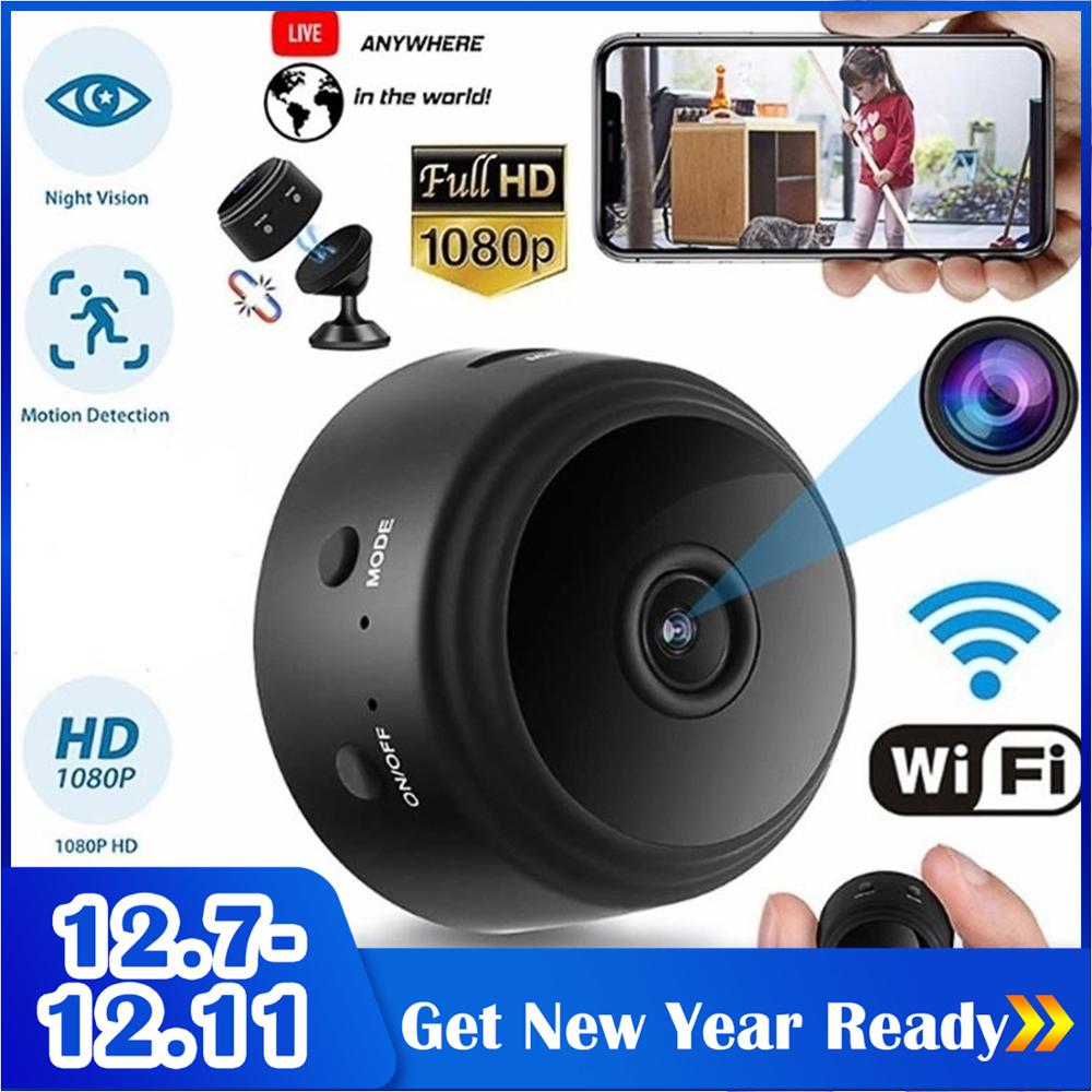 Gosear Mini Home Security Camera A9 1080P HD WiFi IR Night Vision Camcorder 360 Degree Bracket Phone App Contron IP Camera SQ20
