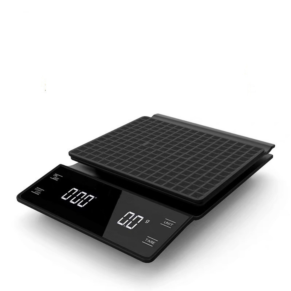 3kg 0.1g Electronic Coffee Scales Expresso V60 Balance Kitchen Measuring Weight Libra Precision Scale With Timer Function