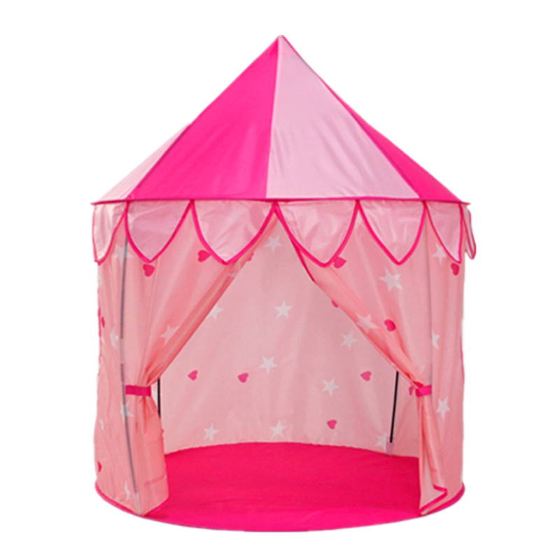 Chateau enfant tente yourte rose pliable jeux de princesse d intérieur pour enfant maison