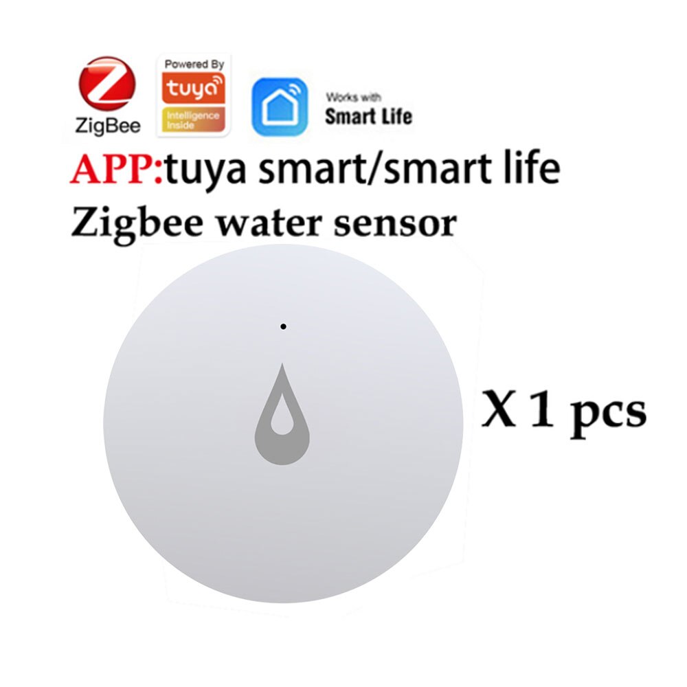Zigbee Water Valve Wifi Gas Valve Controller APP Control Auto Work With Water Sensor Alexa Smartthings Yandex Tuya Smart Life: 1 sensor tuya zigbee
