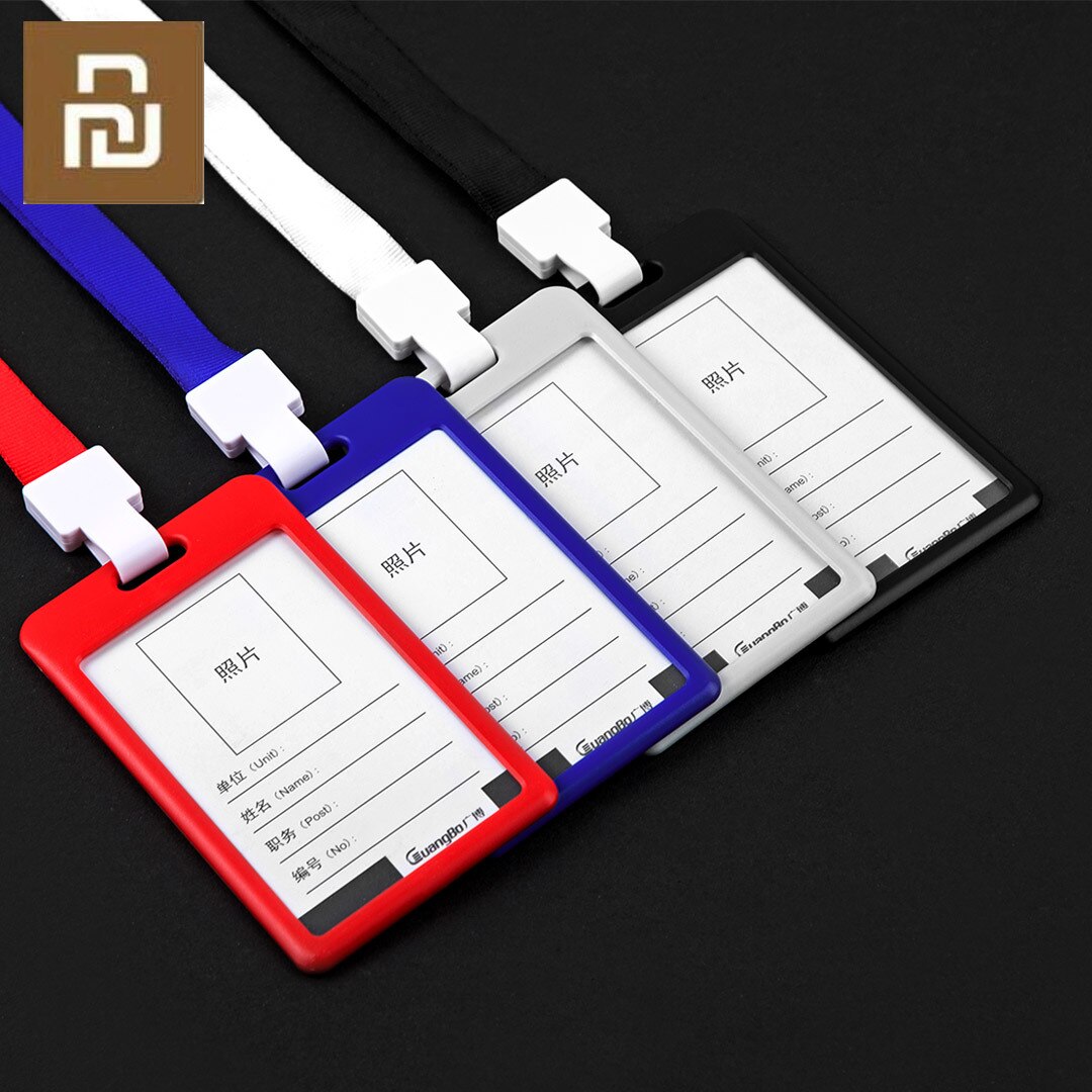 Fizz id-kort busskortshållare fodral identitetsbricka skyddande skal företagssäkerhetspass-tagghållare med snodd