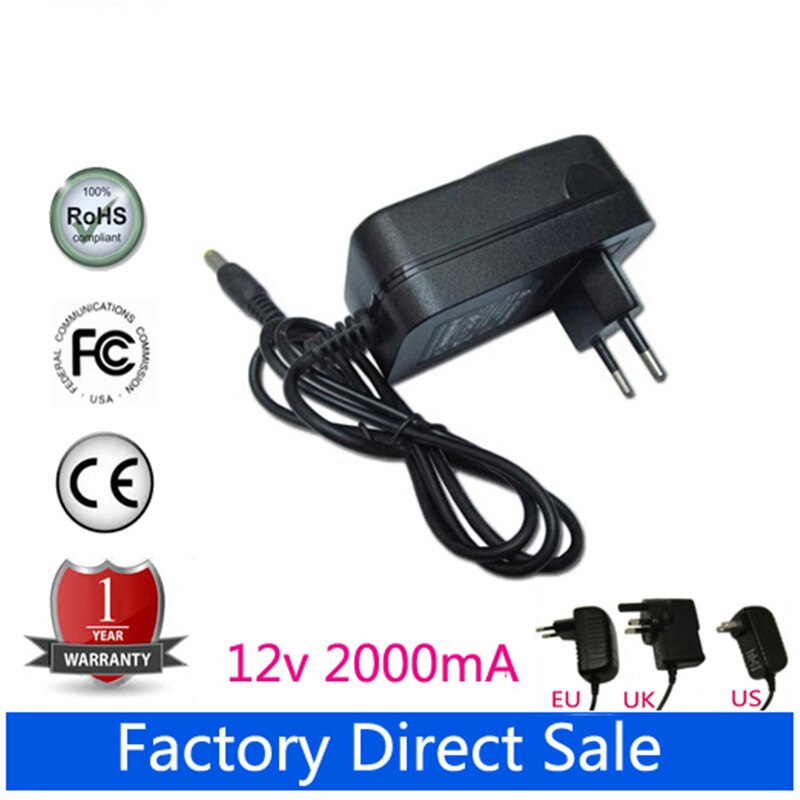12V 2A Eu Ac Thuis Adapter Power Supply Muur Oplader Voor Yepo 737A Laptop Eu Ac Adapter Voeding wall Charger