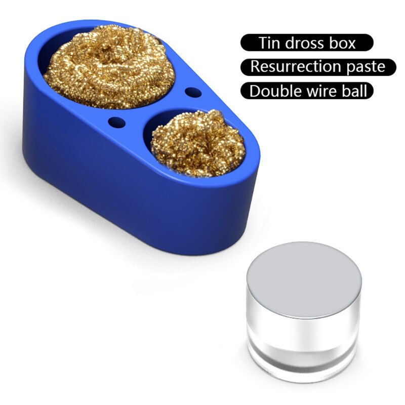 Solder Iron Tip Cleaner Kit Used for Cleaning Soldering Iron Head Tools Improve Work Efficiency Smokeless Tasteless