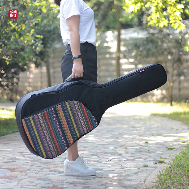 10mm Thicken Padded 40/41 Inch Acoustic Classical Guitar Bag Case Backpack Adjustable Shoulder Strap Portable Guitar Accessories