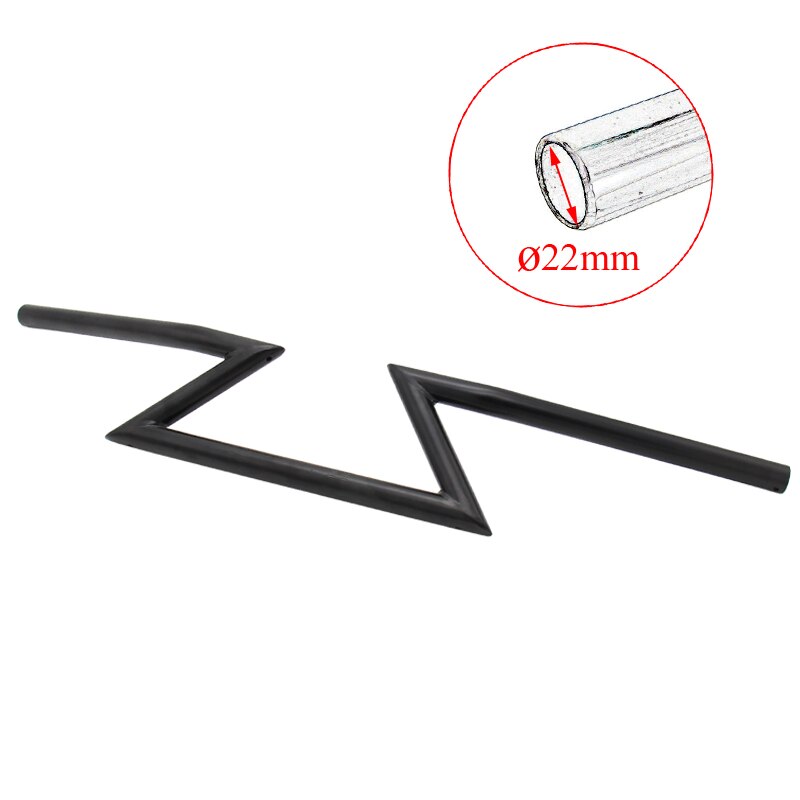 Chopper for 7/8" 22mm 1" 25mm Handle Z Drag Bar Front Handlebar for Harley Sportster Cruiser XL 883 1200 Motorcycle Prince: Black 22mm