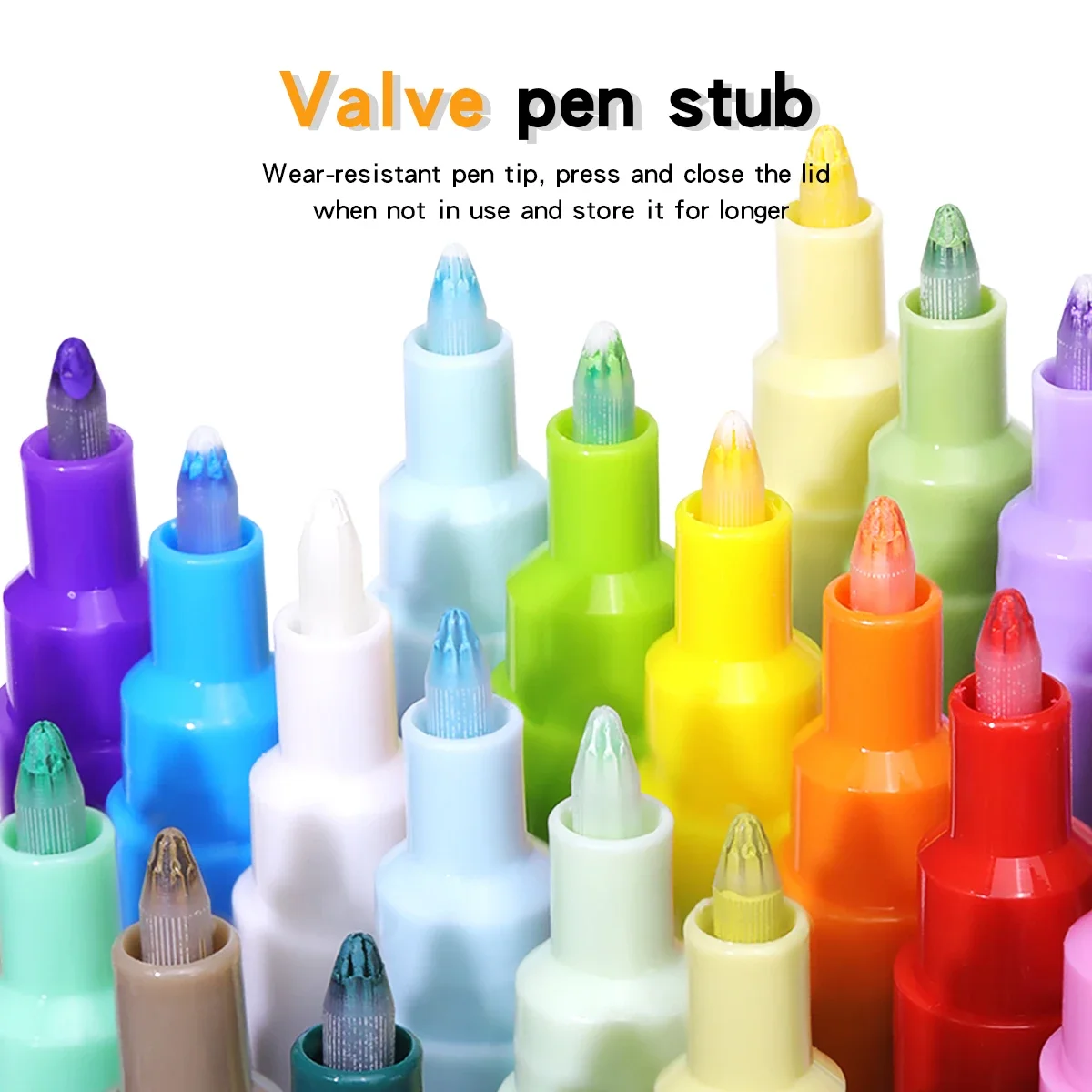Pennarelli per vernice acrilica, penna per vernice acrilica a punta bene, impermeabile e ad alta saturazione, ideale per legno, metallo, plastica, tela, tessuto