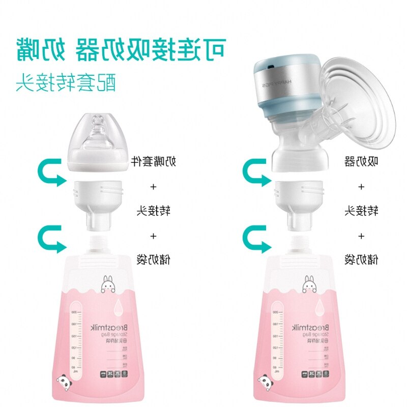 Sacs de stockage de lait maternel, 180 compte 6 Oz sacs de congélateur de lait pour le stockage d'allaitement à Long terme importé de corée, sans BPA
