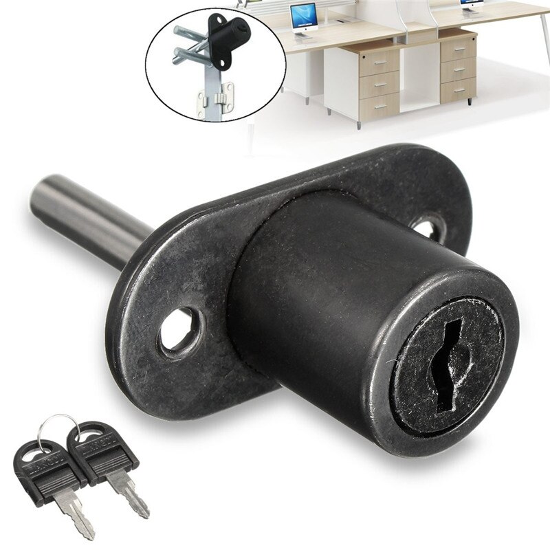 Lowest Price 19mm Cam Lock For Office Computer Desk Cabinet Drawer Cupboard Locker +2 Keys 180 Degree Zinc Alloy