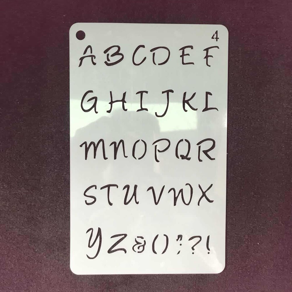 12pcs Handwriting Practice Letter Stamping Template Album Scrapbooking Multi-use Embossing Greeting Card Layering Stencil Set