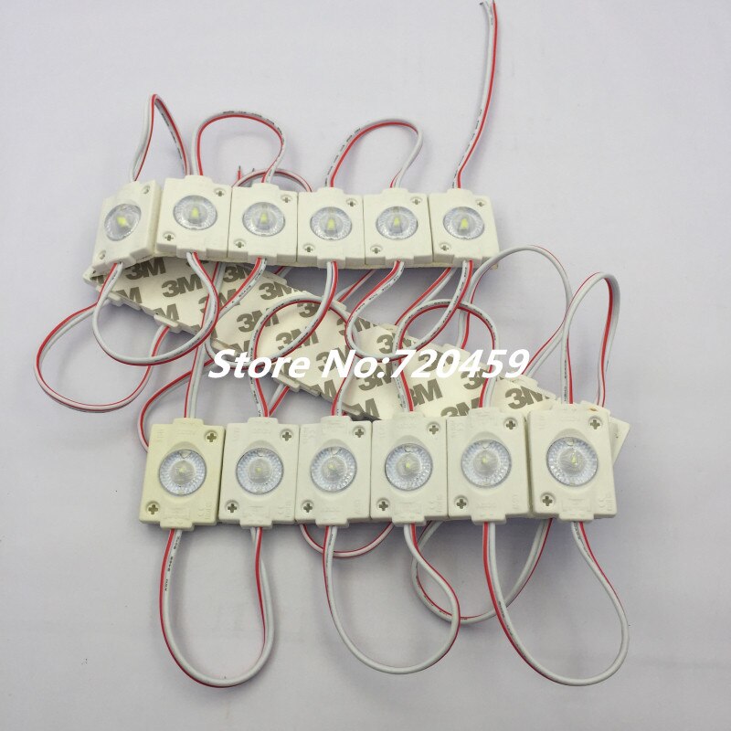 40 stks Super heldere DC12V led module 3030 SMD 1.5 W met bolle lens led modul licht voor bewegwijzering reclame