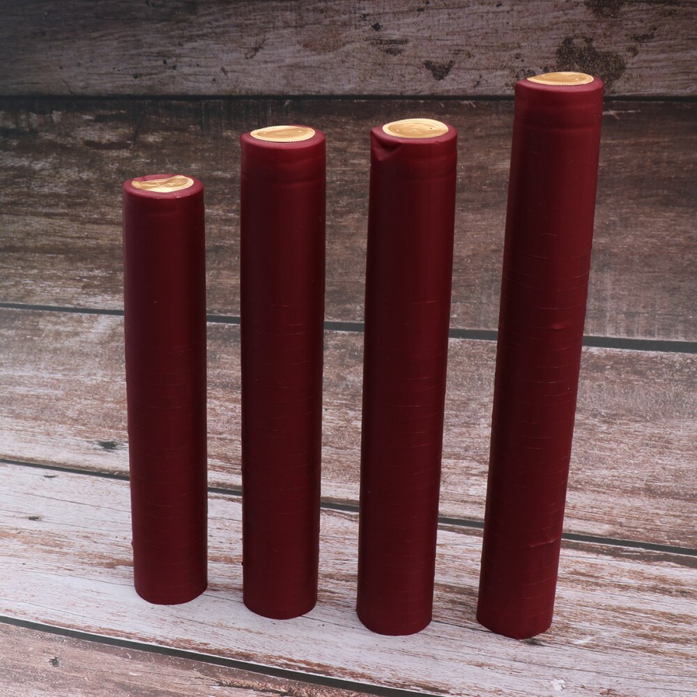 100pcs Wine Bottle Heat Shrink Capsules Wine Heat Shrinkable Plastic Cap Red Wine Heat Shrinkable Film Wine Accesso