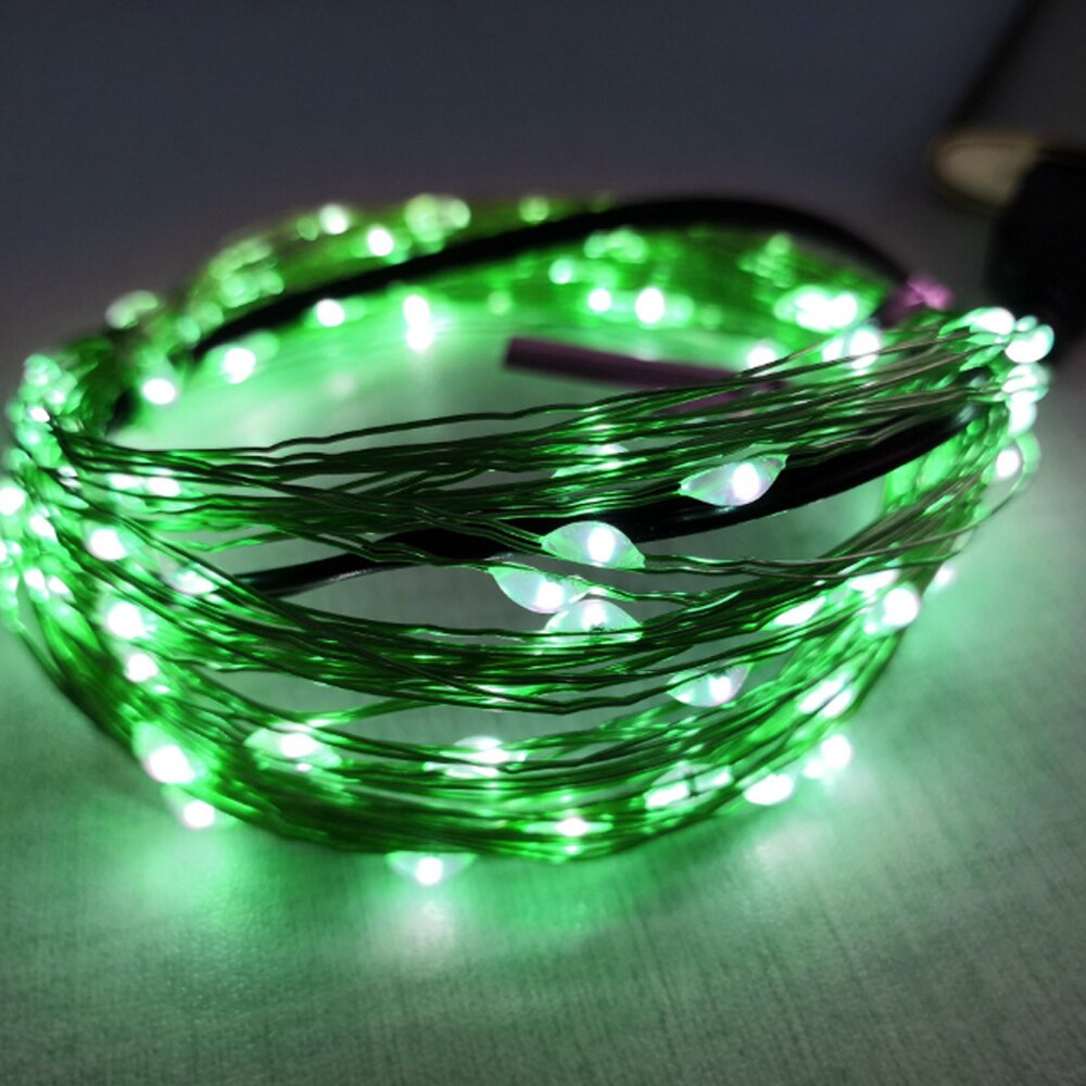 1/5/10/20/40 LED Star Light String Twinkle Garlands Battery Powered Christmas Lamp Party Wedding Decorative Fairy Lights: green / 1M 10Leds
