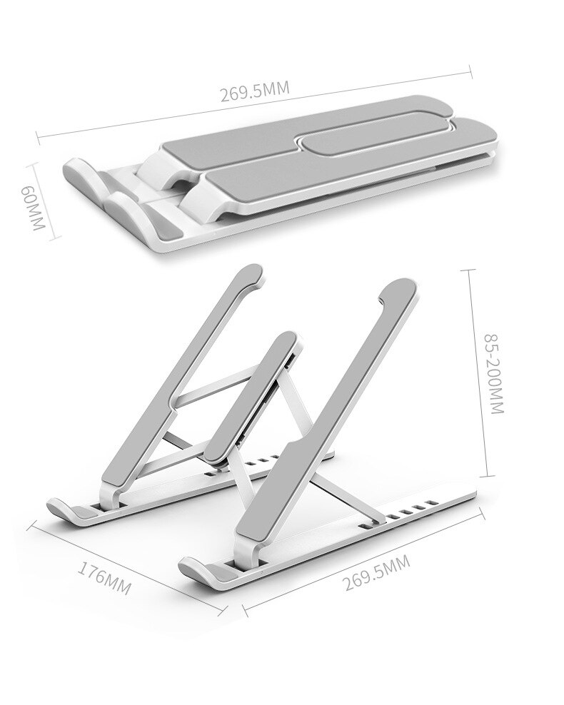 Foldable Adjustable Laptop Tablet Stand Portable Desktop Holder Mounts