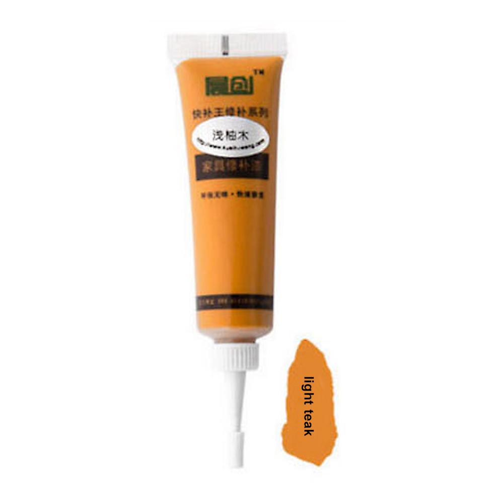 Furniture Repair Paint Solid Wooden Refinishing Paste Floor Furniture Scratch Fast Remover Black Walnut Repair Paint Pen: Light teak