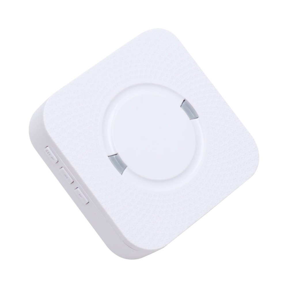 Wireless Doorbell Electronic Door Bell with 55 Tune Song Smart Shop Business Welcome Anti-Theft Device with Plug (Black: White