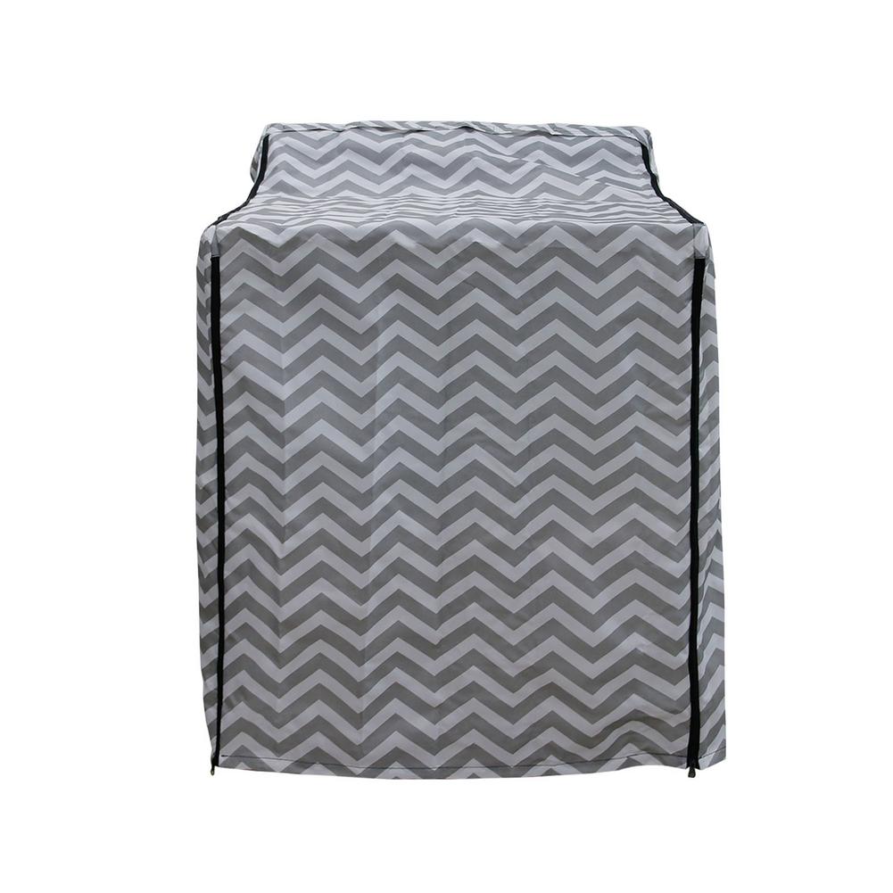 Washing Machine Cover Washer Dryer Dust Cover For Top-loading Or Front-loading Machine Fully Automatic Drum Oxford Cloth Dryer: White