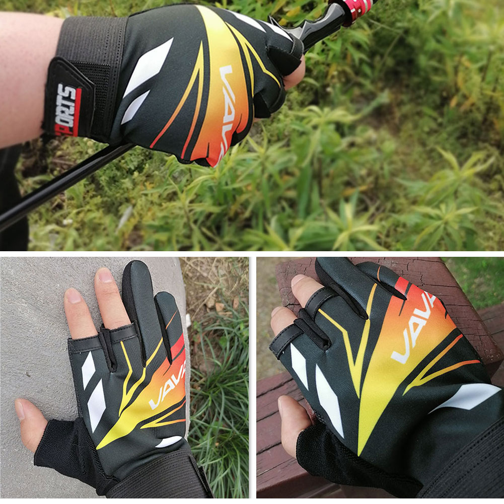 Gants de pêche en néoprène, coupe à trois doigts, pour la chasse, protection des doigts, Guantes Pesca