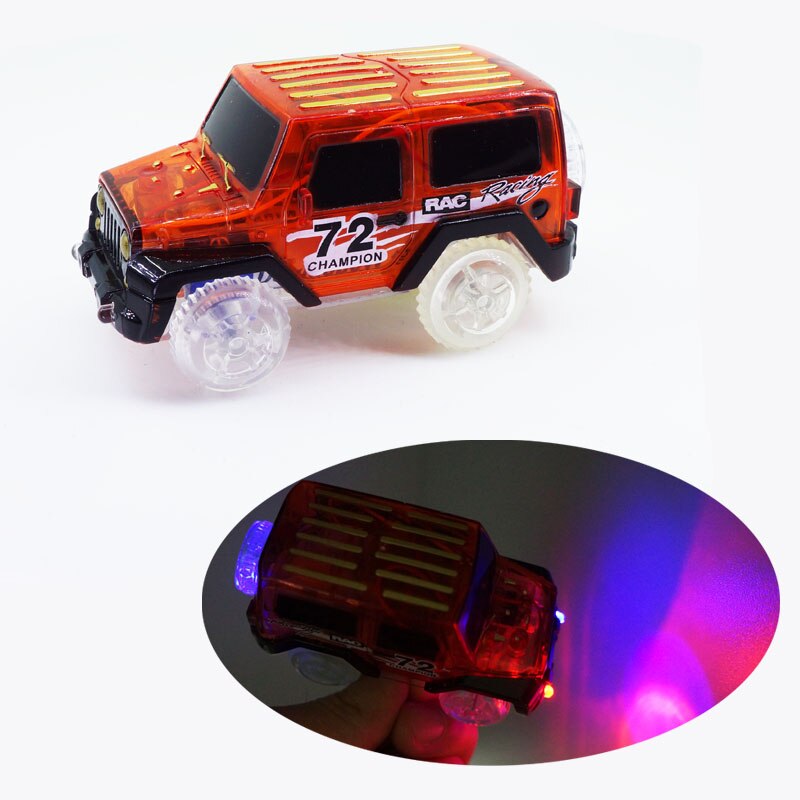 Kitoz Mega Set Track Glow In The Dark Led Licht Auto Bocht Flexibele Kleurrijke Slot Racetrack Accessoire Tunnel Speelgoed Voor jongen Kid