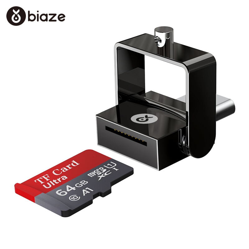 Biaze USB-C Kaartlezer 16G 32G 64G 128G 256G Tf Kaart Otg Geheugenkaart Adapter voor Laptop Telefoons Type C Micro Sd Kaartlezer C10