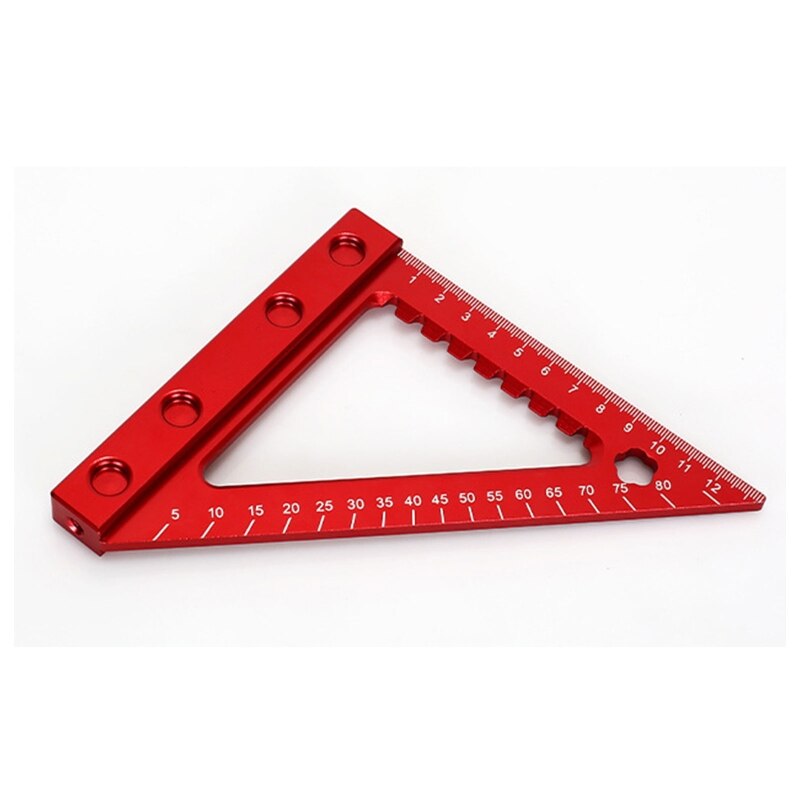 Portable Triangle Ruler Range 15cm Lightweight Right Angle Ruler Carpentry Measuring Tools Double-sided Scale Ruler
