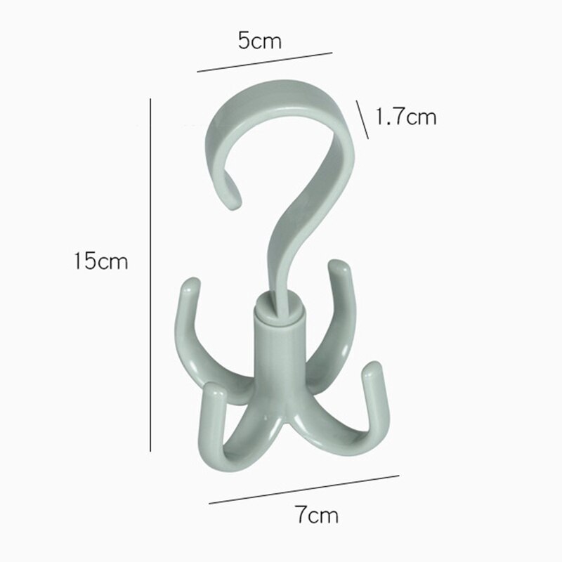 4 ganci cravatte portabiti salvaspazio armadi appendiabiti organizzatore di vestiti rotazione a 360 gradi scarpe sciarpa cintura appendiabiti