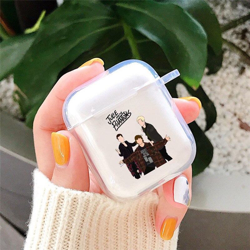 Julie and the phantoms oordopjeshoesje voor airpods 2 1 draadloze bluetooth oordopjeshoesje hoofdtelefoonhoesje voor airpods 2: 2