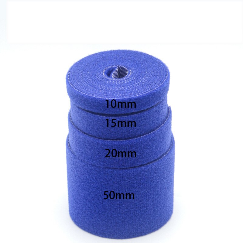 2Meters/Roll 15/20/50mm Color magical Glue Self-adhesive Velcros Tape Hook and Loop Adhesive velcro Nylon Reusable Adhesive: blue 15mm 2meter