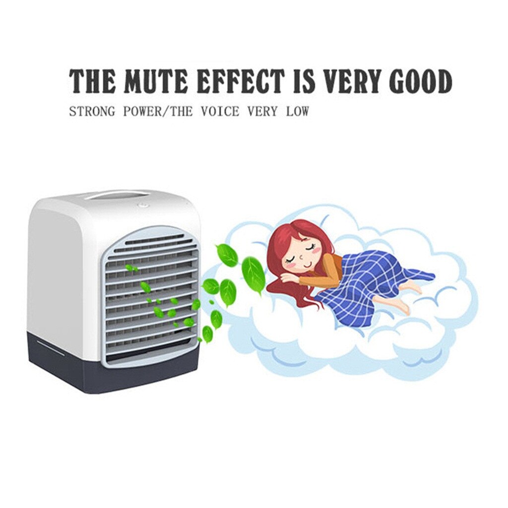 USB Mini Air Conditioning Air Cooler Aromatherapy Machine Multi-function Humidifier Purifier Cold Fan Humidifier for Home Office