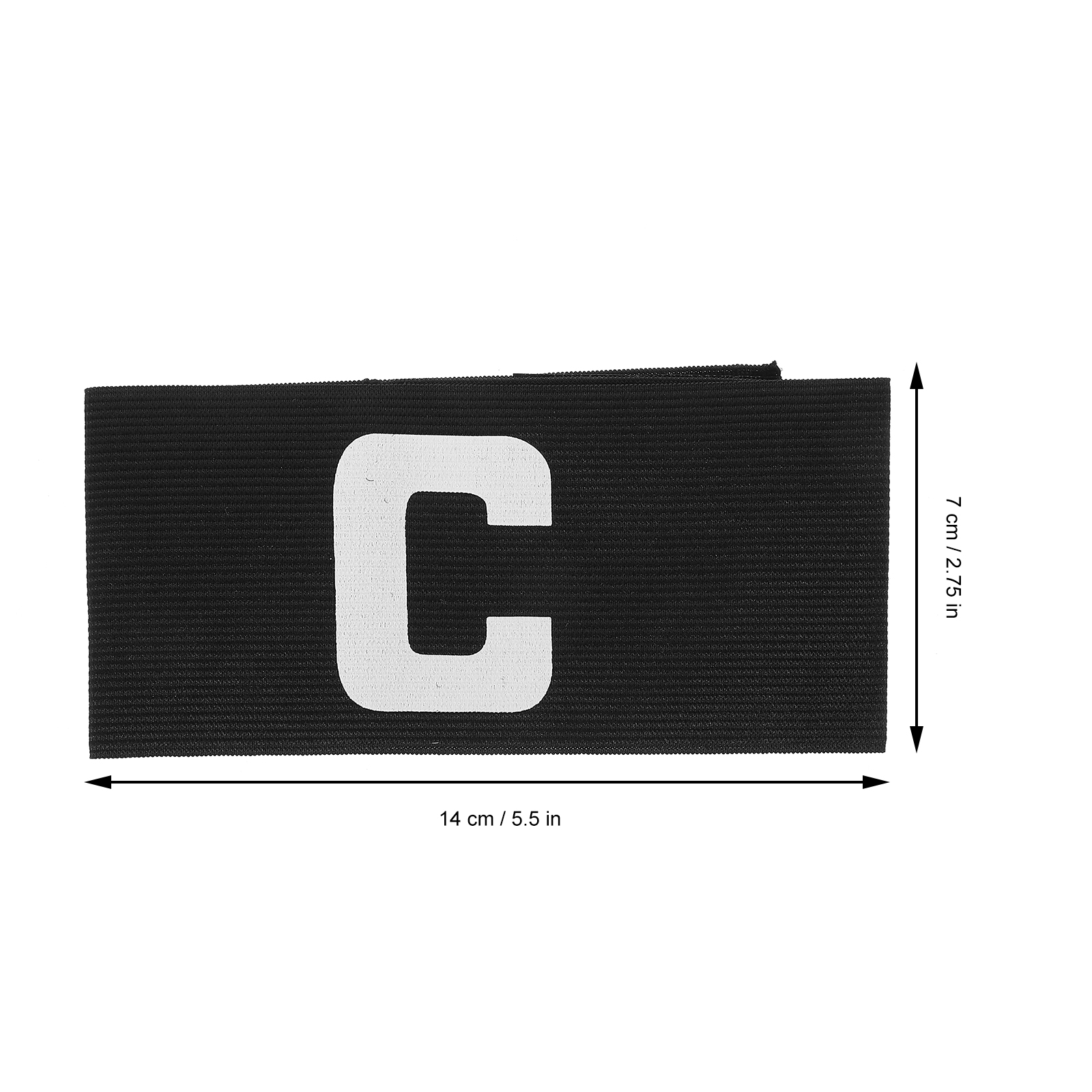 Voetbaltrainingsbenodigdheden Captain C Armband Captain Armband Voetballer Armbanden Ballen Ballen Voetbalbanden Badge: Black