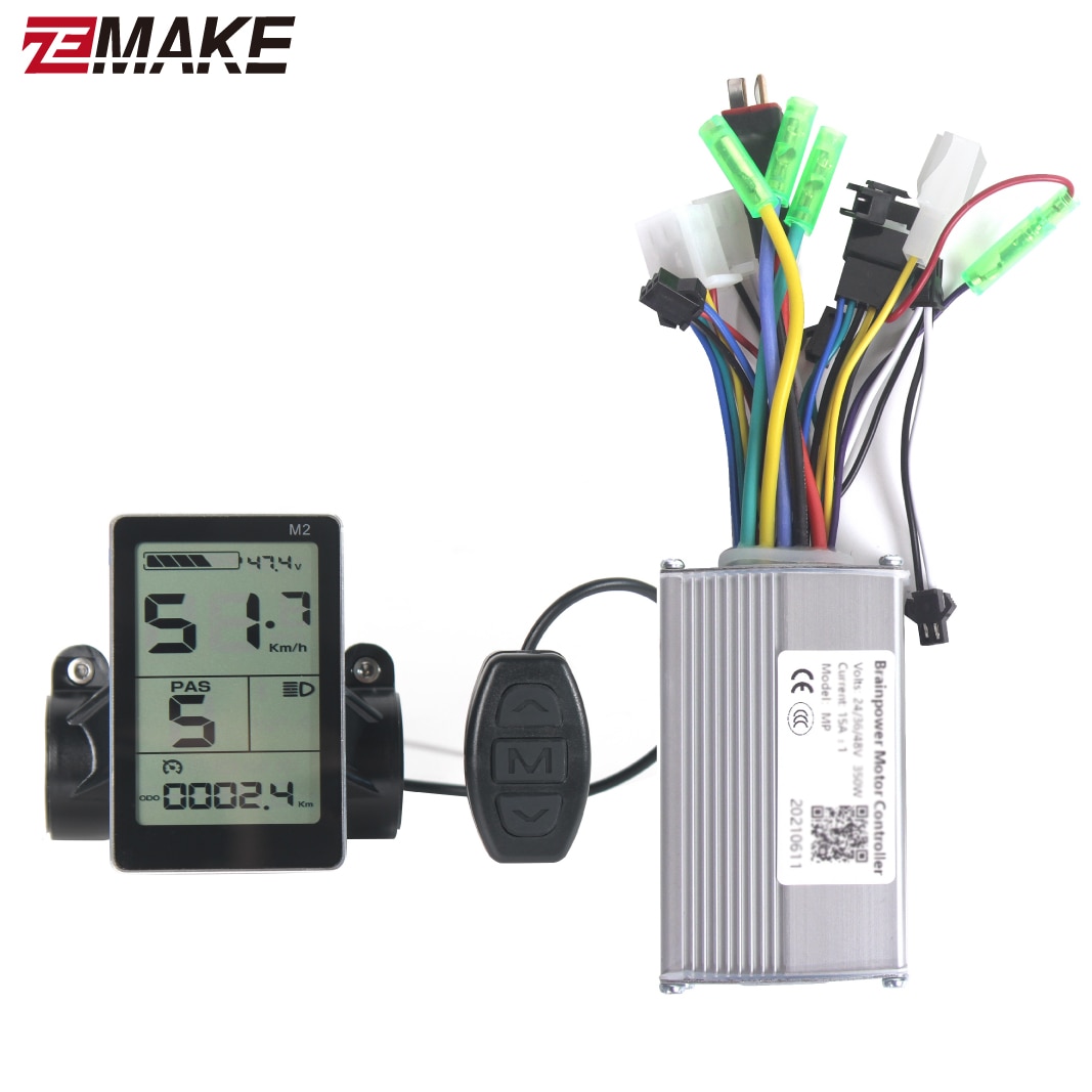 Electric Bike Controller 24V/36V/48V 250W/350W Brushless Controller with LCD Display Panel for Electric Bicycle e-bike scooter