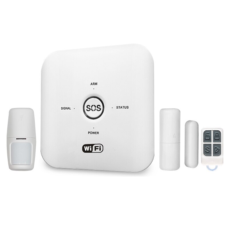 Tuya Smart Wifi Gsm Alarmsysteem Pir Remote Controlled 100-240V Alarmsysteem Voor Thuis Voor alexa Google Assistent: uk plug