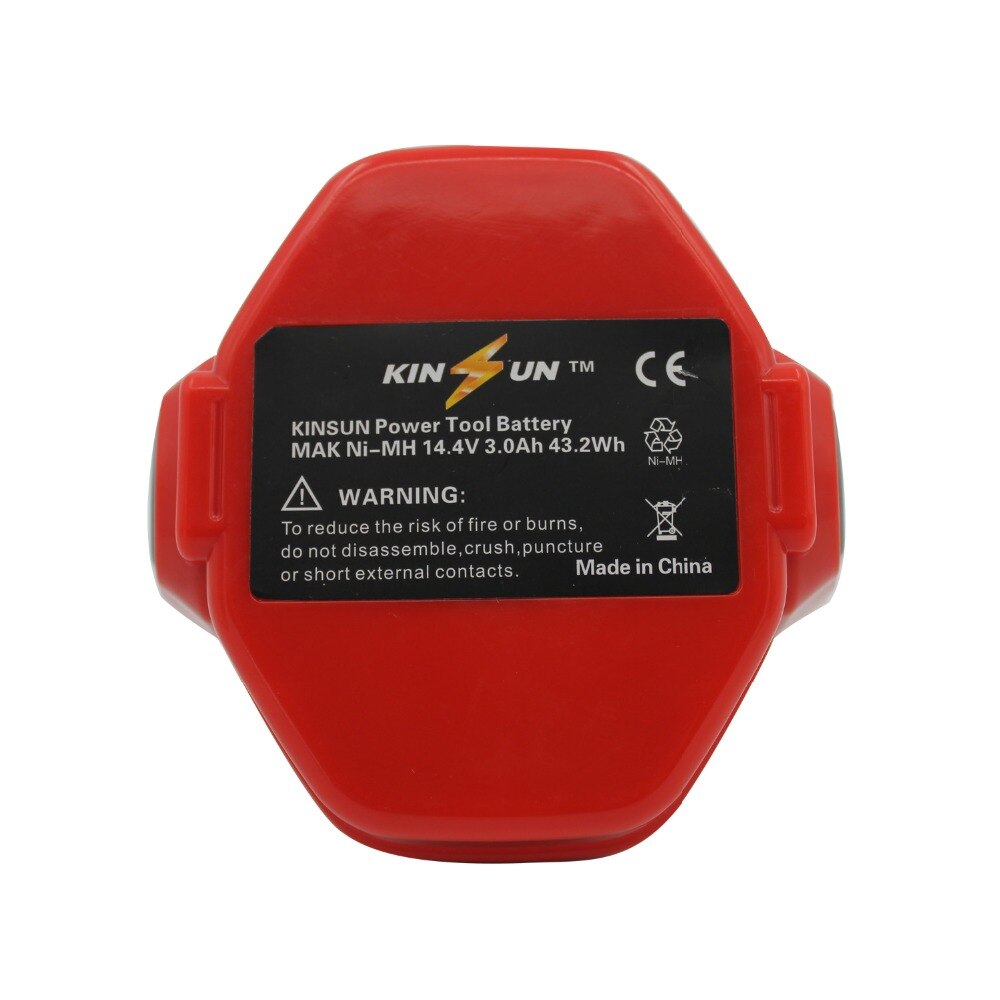 KINSUN Replacement Power Tool Battery 14.4V 3.0Ah Ni-Mh for Makita Cordless Drill Screwdriver 1420 1422 1433 1434 1435 1435F