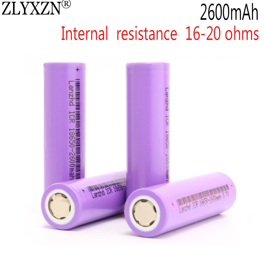 1-12pcs 18650 battery 2600mAh 5C lithium Li ion 3.7v batteries For Laptop Toy DIY tools motorcycle Battery pack