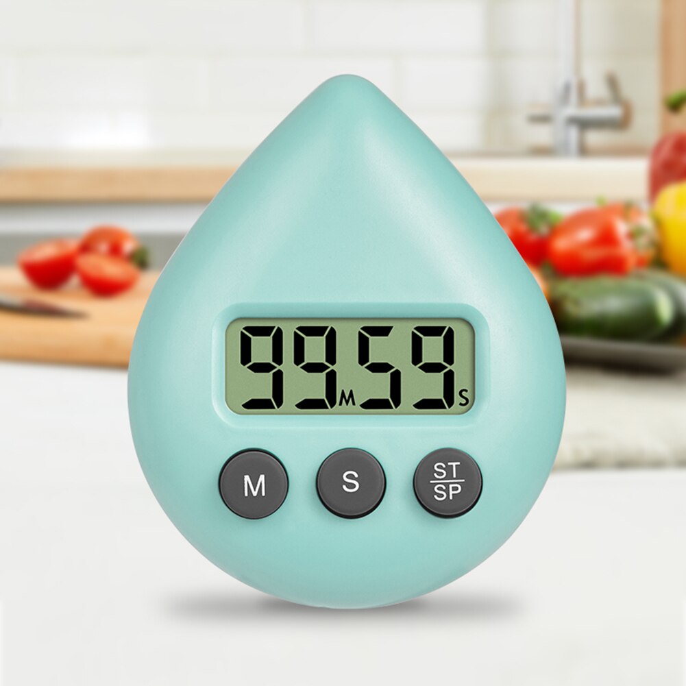 LCD Counter Display Alarm Clock Water Electronic Countdown Kitchen Timer Cooking Shower Study Stopwatch Count Gadget Tools