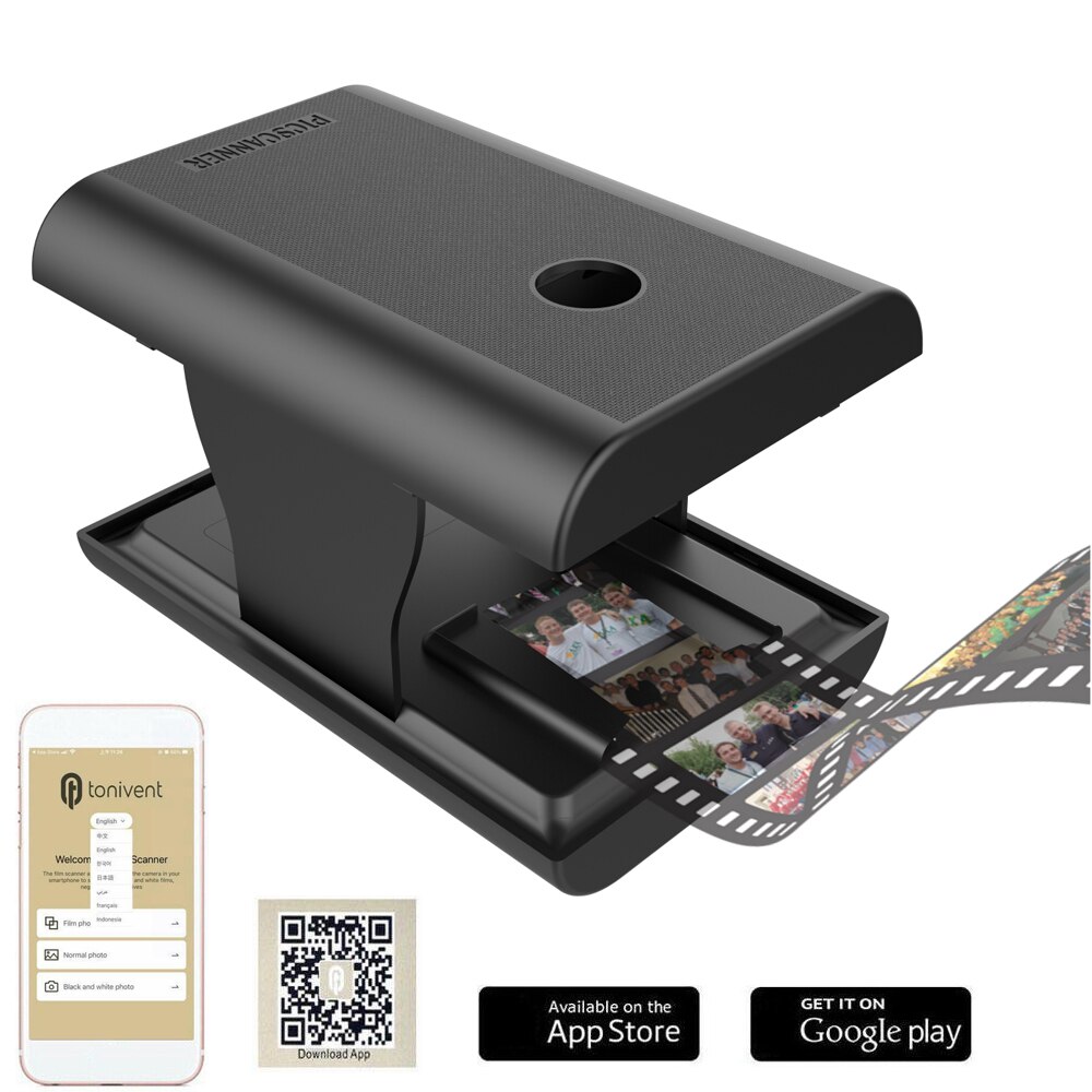 Phone Film Scanner TON169 Mobile Film Slide Scanner To Scan And Play With Old 35mm 135mm Films And Slides Using Your Smartphone