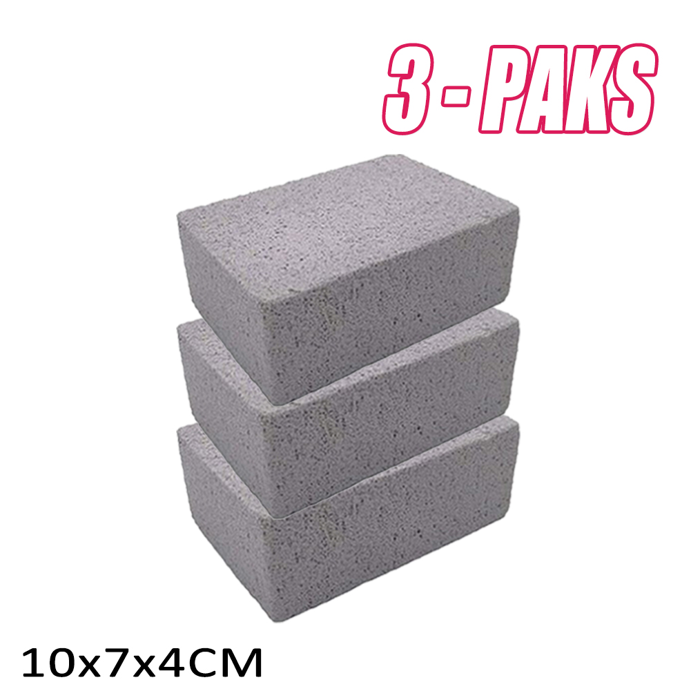 1-10PCS BBQ Grill Cleaning Brick Block Barbecue Natural Cleaning Stone Racks Stains Grease Cleaner BBQ Tools Oil Stain Cleaning: grey