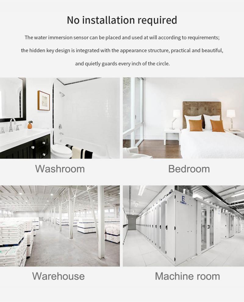 Tuya Zigbee Waterlek Sensor Detector Flood Alert Overloop Alarmsysteem Onafhankelijke Water Lekkage Alarm Smart Leven App