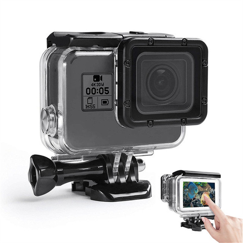 60 M/197ft Waterdichte Case Touch Screen Onderwater Duiken Beschermhoes Huisvesting Doos Voor Gopro Hero 7 Zwart 6 5 Accessoires Set