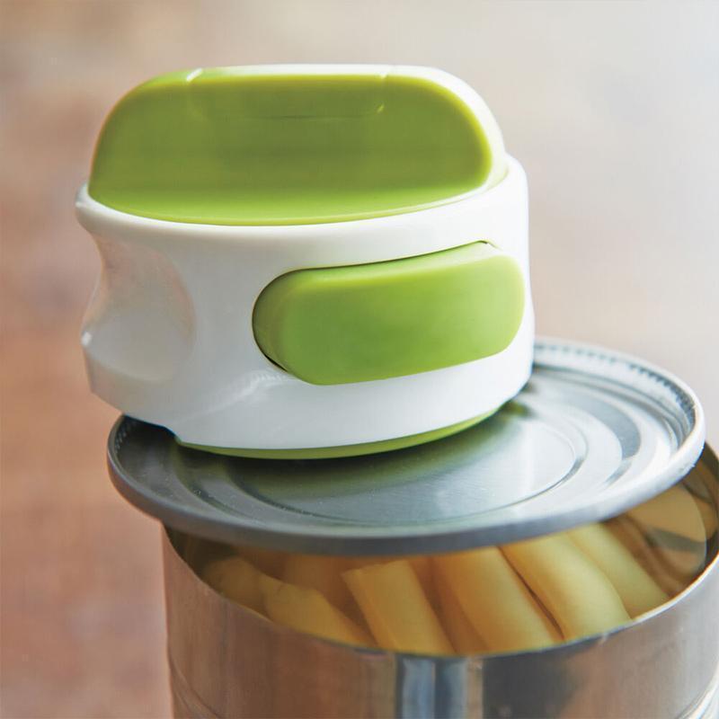 Abridor de latas Manual portátil, herramienta de cocina compacta para abrir latas de cerveza, tarro abierto de seguridad, fácil de girar