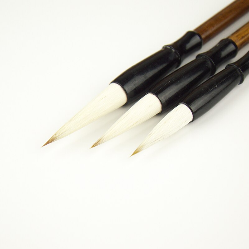 3pcs Chinese Calligraphy Pen Multiple Hair Chinese Painting Brush Pen Set Beginner Calligraphy Practice Writing Brush