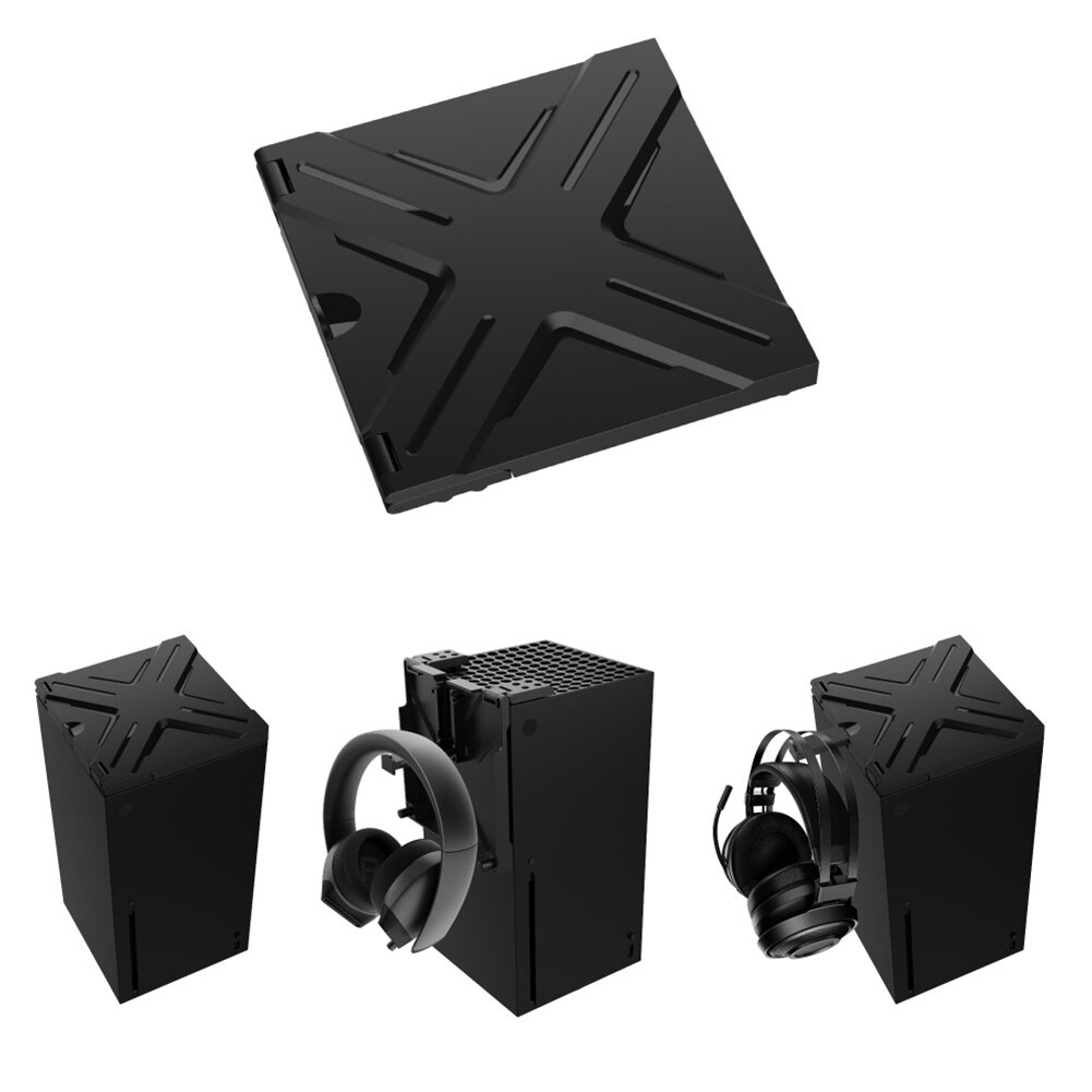 Abs-staubschutzhülle für xbox series x, staubdichtes gehäuse mit kopfhörerhalterung für oculus quest 2