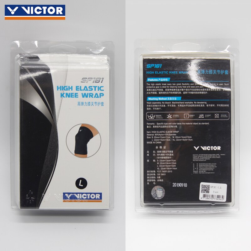 Original Victor Badminton Sport Kneepad Anti-injured High Elastic Knee Protector SP181