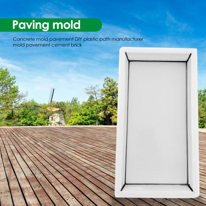 Reusable DIY Manually Paving Cement Brick Concrete Mould Garden Path Maker Home Garden Supplies Pavement Mold Path Maker Props