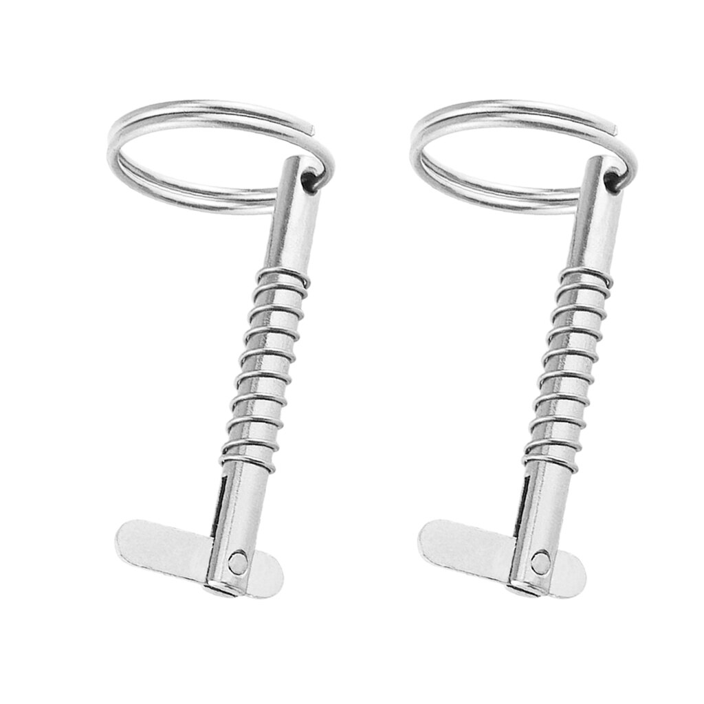 2 pièces Goupille de verrouillage pour bottes | En acier inoxydable, goupille à dégagement rapide avec anneau de traction pour couvercle de charnière, taille 1 5 Mm, longueur 51 Mm