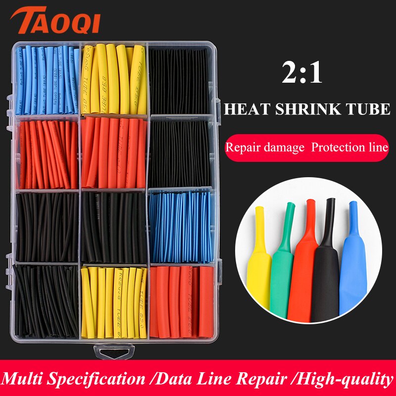 Heat Shrink wrapped Shrinking 2:1 Insulation Sleeving Thermal Casing Car Electrical Cable shrink tube Tube kit Thermoresistant