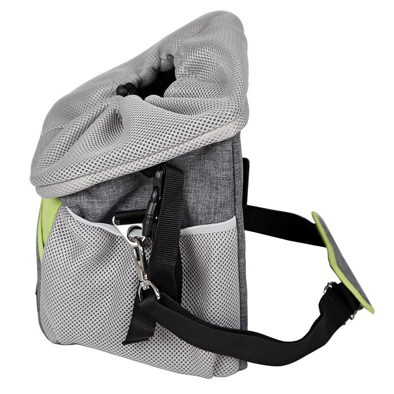 -Bicycle Pet Carrier Dog Bike Front Carrier with Small Pockets Bicycle Handlebar Small Pet Carrier with Shoulder Strap