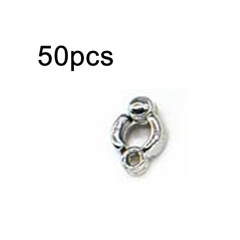 50 Pcs Alloy Dove Bands Bird Foot Ring Species Identify Training Rings Pet Bird: 4